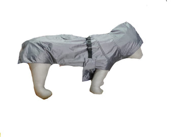 Kennel Plain Color Raincoat - Gray